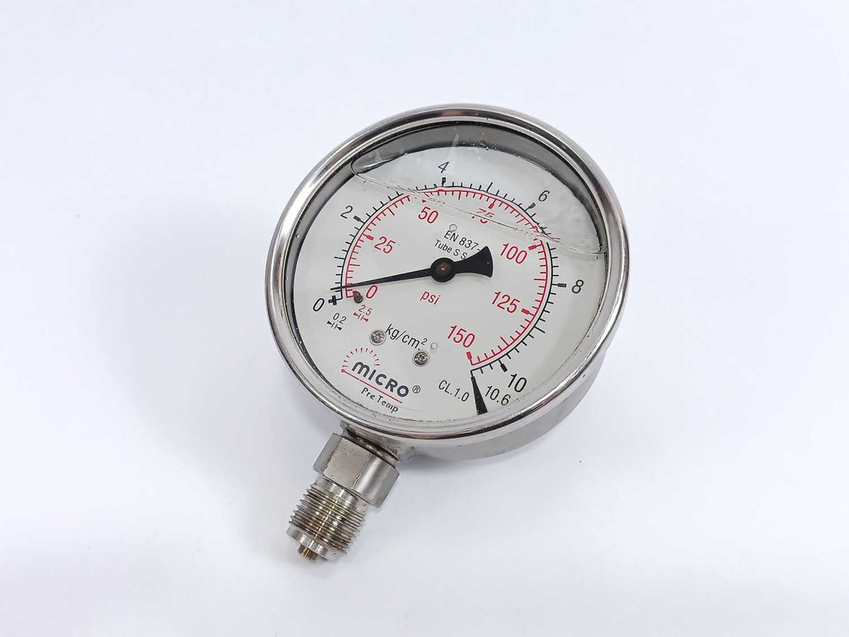 micro Pre Temp 0...100 psi 0...10kg/cm2 Pressure Gauge