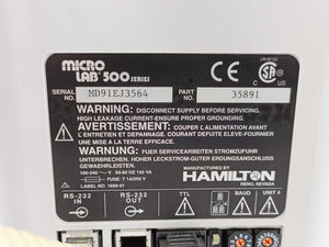 Hamilton ML530115 Microlab 530B 35891 Drive Unit w/ 35893 Controller Unit + Cord