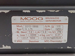 Moog GL15 D313-088B Brushless Servomotor