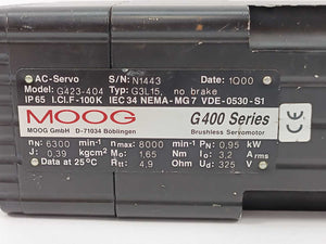 Moog G3L15 G423-404 AC Servomotor