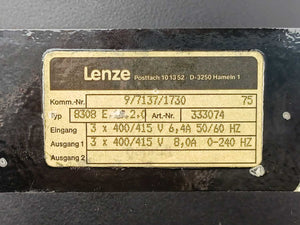 LENZE 333074 8308 E.1B.2.0 Frequency Inverter