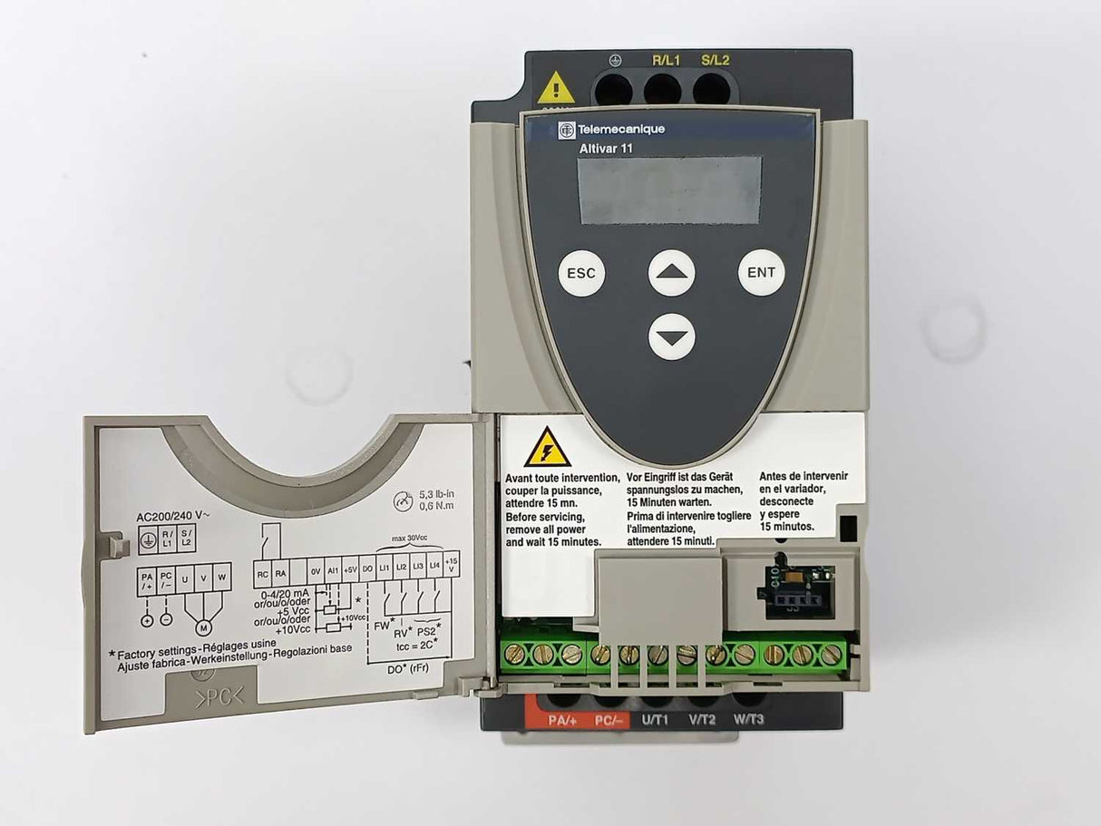 TELEMECANIQUE ATV11HU05M2E Altvar 11 Electric Inverter Drive 0,18kW