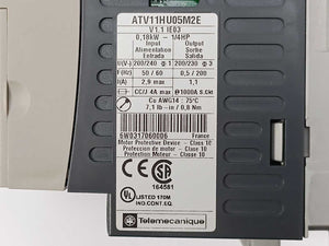 TELEMECANIQUE ATV11HU05M2E Altvar 11 Electric Inverter Drive 0,18kW
