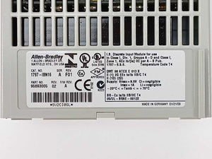 AB 1797-IBN16 Ser. A FlexEx 16 Point Input Module w/ 1797-TB3 Base