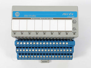 AB 1797-IE8 Ser. A FlexEx 8 Point Analog Input Module w/ 1797-TB3 Base