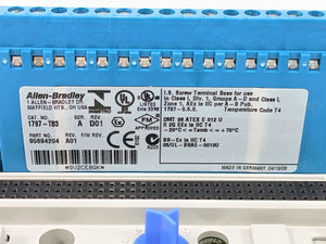 AB 1797-IE8 Ser. A FlexEx 8 Point Analog Input Module w/ 1797-TB3 Base