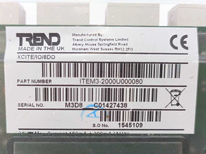TREND XCITE/IO/8DO DIN Rail-mounted Digital Output Expansion Module