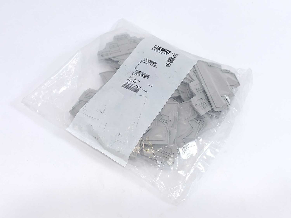 Phoenix Contact 3214314 D-UT 2,5-3L End Cover Batch 50 Pcs.