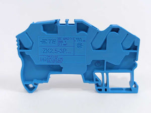 TE Connectivity 1SNK705021R0000 ZK2.5-3P-BL PI-Spring Terminal Block 50 Pcs.