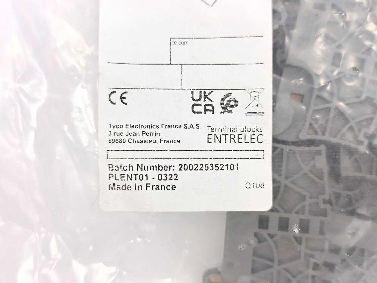 TE Connectivity 1SNK900002R0000 Terminal Block End Stop Batch 50 Pcs.