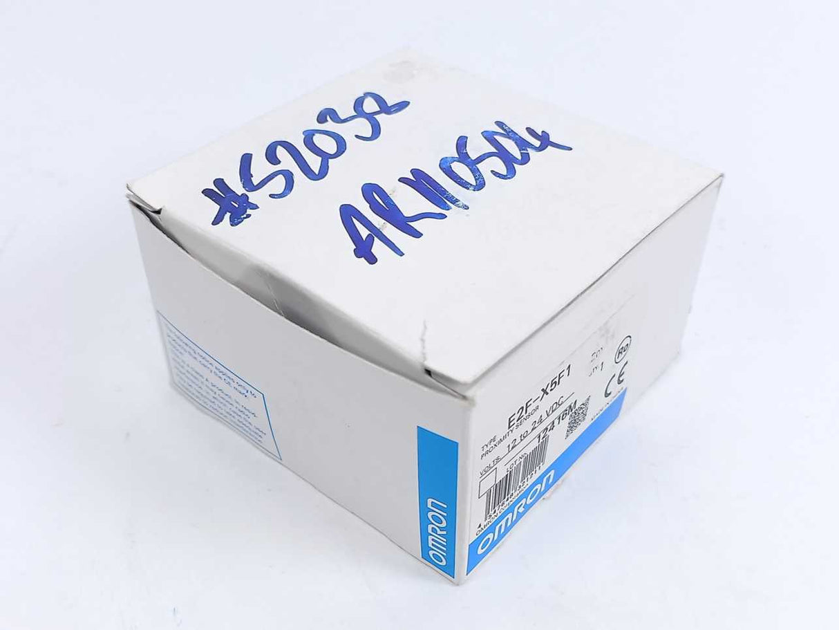 OMRON E2F-X5F1 Proximity Switch 12-24 VDC w/ 2m Cable