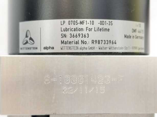 Wittenstein R911325139 MSM031C-0300-NN-M0-CH0 Servo Motor