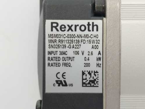 Wittenstein R911325139 MSM031C-0300-NN-M0-CH0 Servo Motor