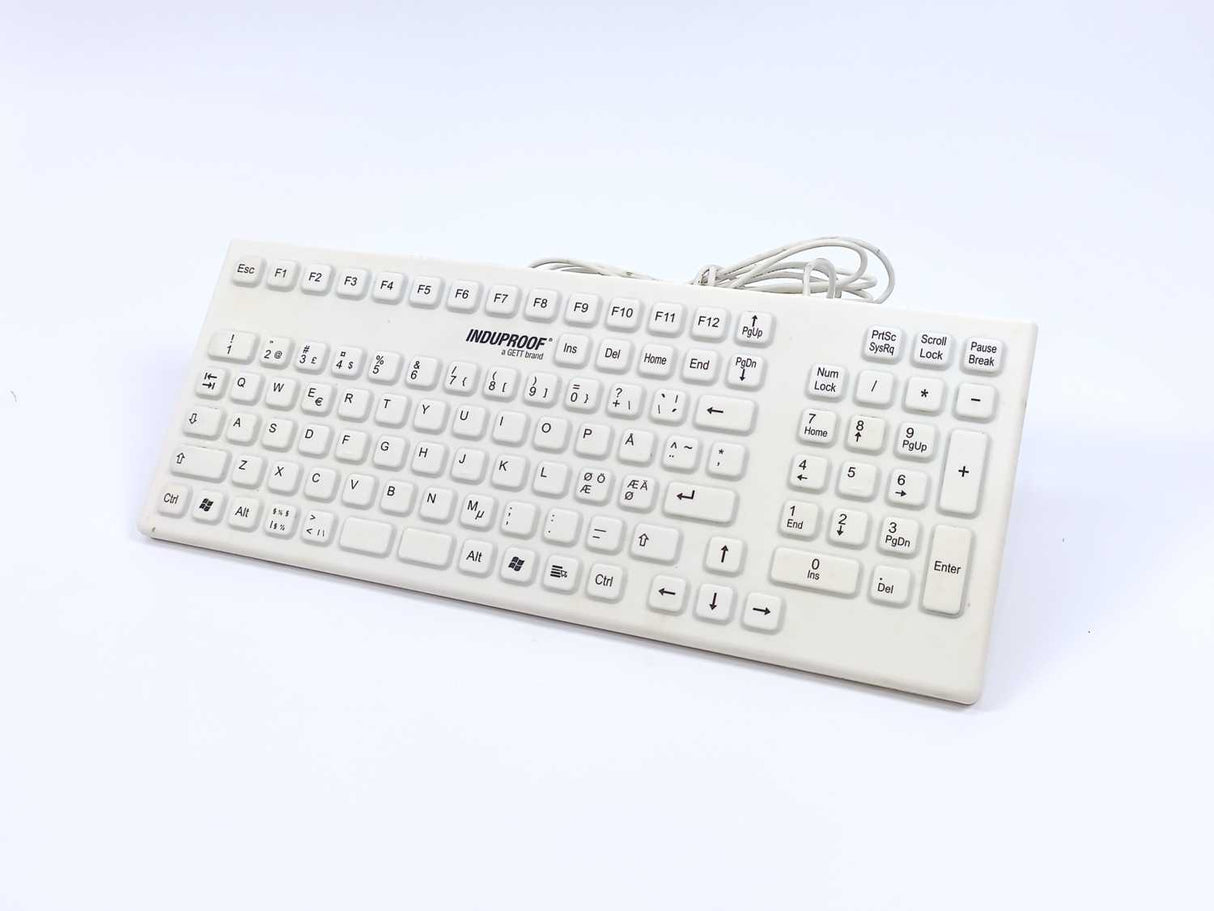 Induproof KG20267 Water + Dust-Proof Medical Keyboard with Number Pad