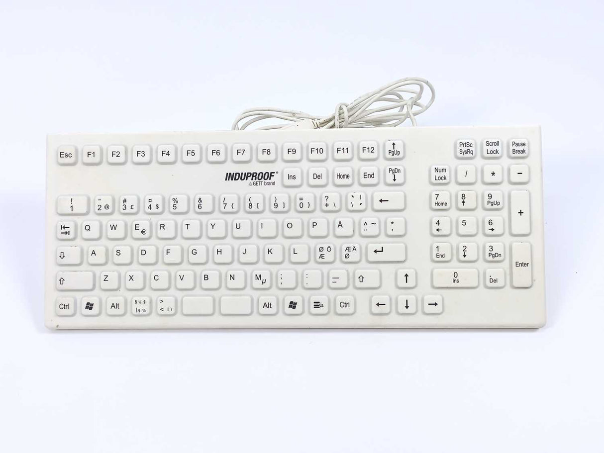 Induproof KG20267 Water + Dust-Proof Medical Keyboard with Number Pad