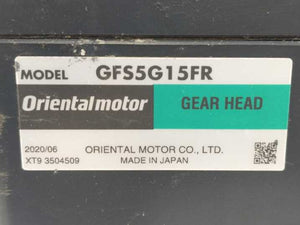 Oriental Motor GFS5G15FR Gear Head