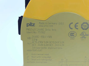 Pilz 751102 PNOZ s2 C 24VDC Safety Relay 3n/o 1n/c