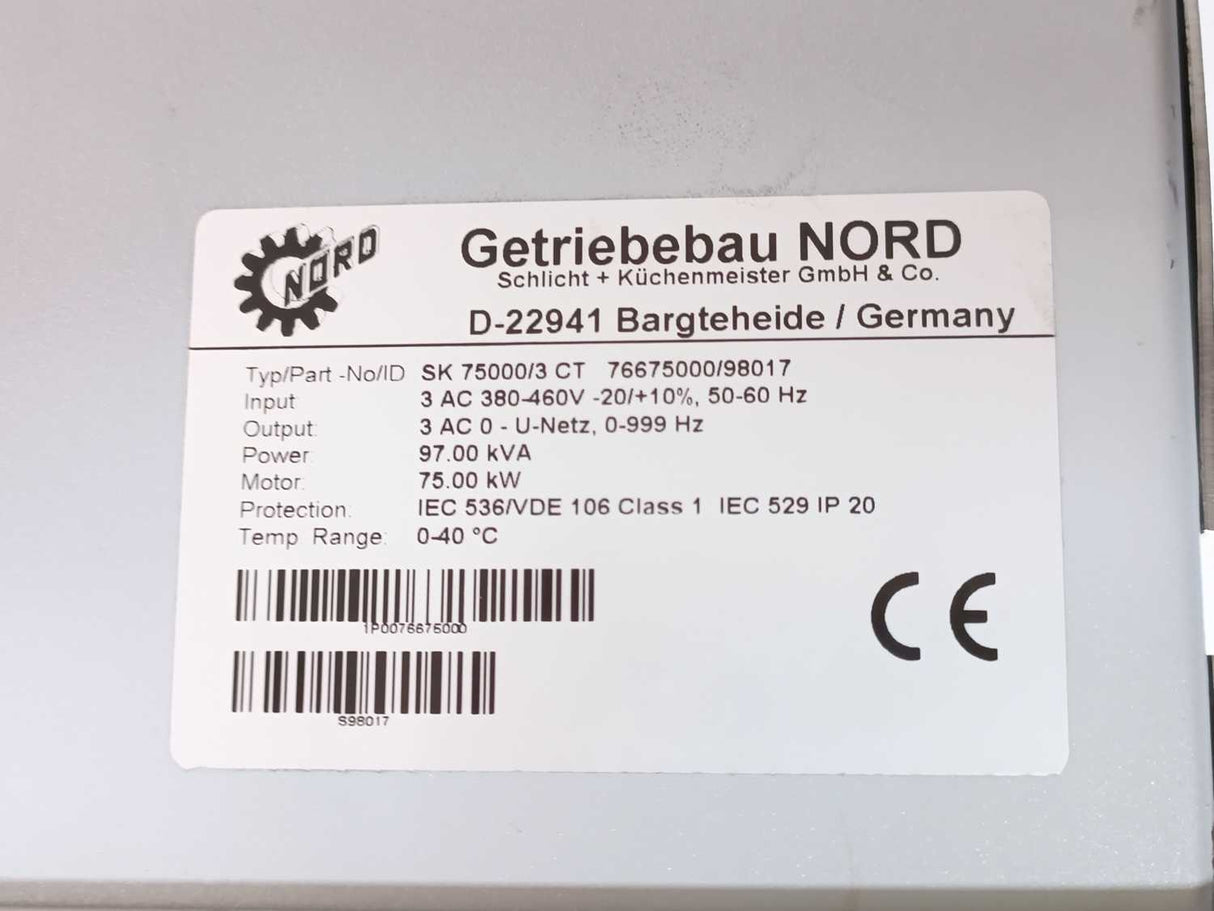 Getriebebau Nord SK75000/3CT Frequency Inverter
