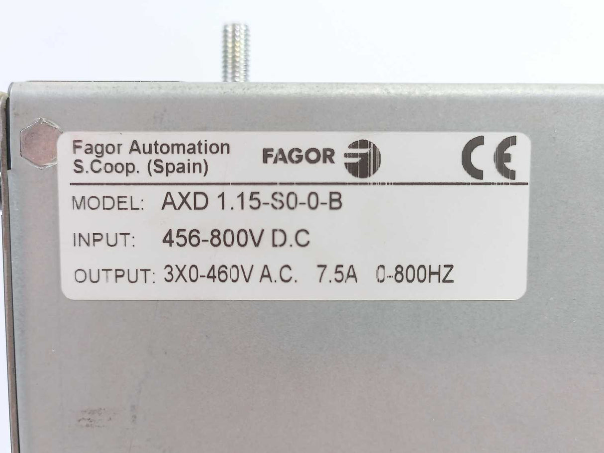 Fagor AXD 1.15-S0-0-B Servo Drive Module
