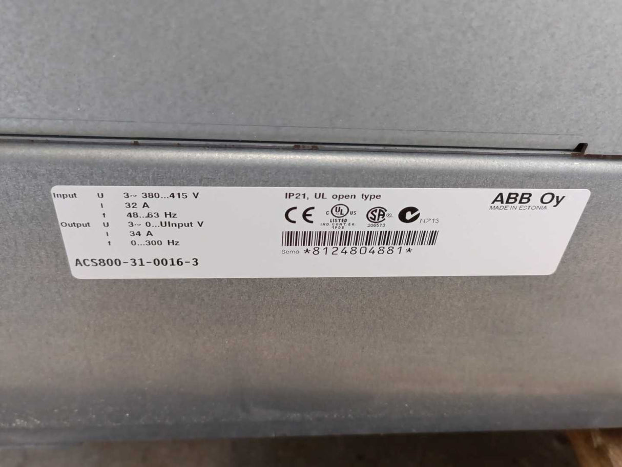 ABB ACS800-31-0016-3 Low Voltage AC, 68671485 W: CDP312R