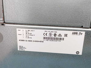 ABB ACS800-31-0025-3+K454+R705 IP21, UL Open Type + Control Panel  CDP312R