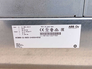 ABB ACS800-31-0025-3+K454+R705 IP21, UL Open Type + Control Panel  CDP312R