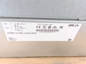 ABB ACS800-31-0025-3+K454+R705 IP21, UL Open Type + Control Panel  CDP312R