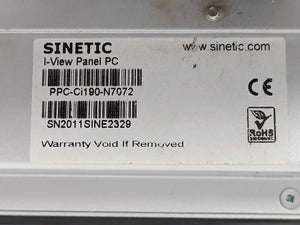 Sinetic PPC-Ci190-N7072 I-View Panel PC