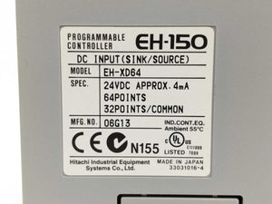 HITACHI EH-XD64 DC Input module