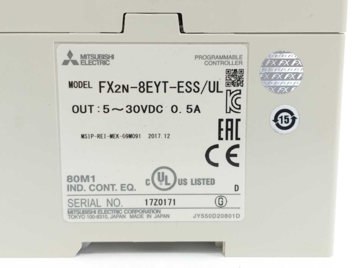 Mitsubishi FX2N-8EYT-ESS/UL Programmable Logic Controller