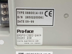 Pro-Face 0880014-03 GP370-LG21-24VP Touchscreen