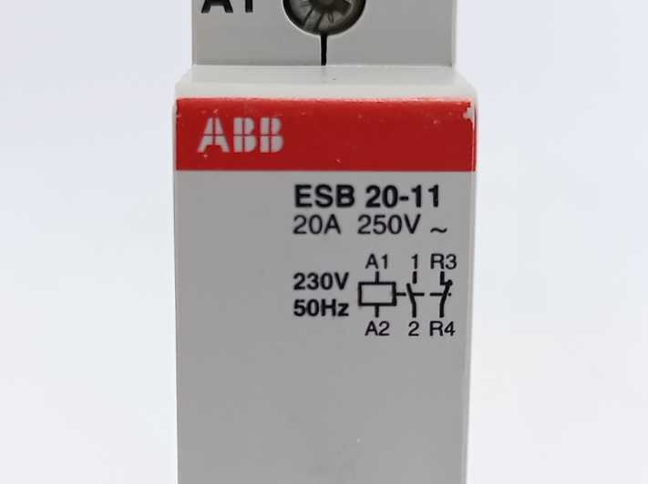 ABB GHE3211302R0006 Contactor: ESB20-11, 2-pole installation; 20A; 230VAC