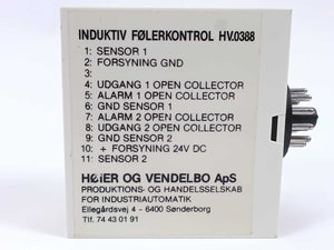 Høier og Vendelbo HV.0388 Inductive Sensor Control 24V DC