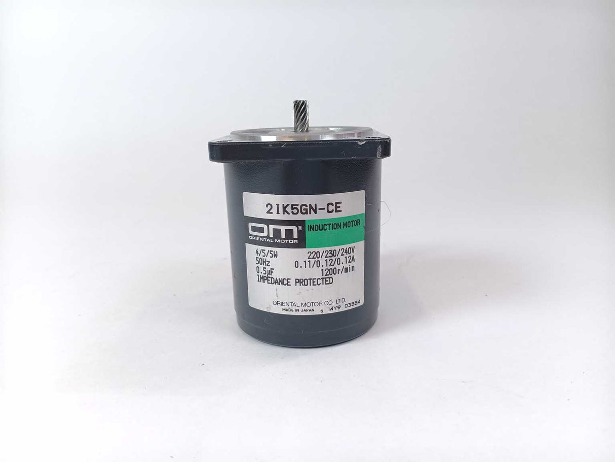 Oriental Motor 2IK5GN-CE Induction Motor, 4/5/5W, 220/230/240V, 50Hz, 1200r/min