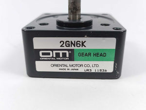 Oriental Motor 2GN6K Parallel Shaft Gearhead