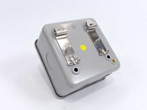 Volex VT1108SG 1 Gang Double Pole Switched Metalclad RCD Socket, 30mA