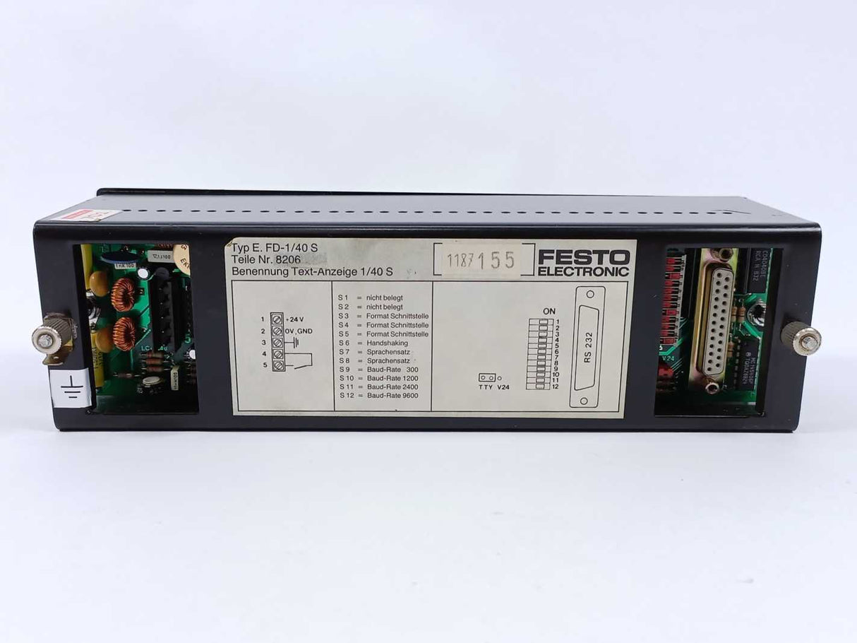 Festo 8206 Designation Text Display, FD-1/40 S