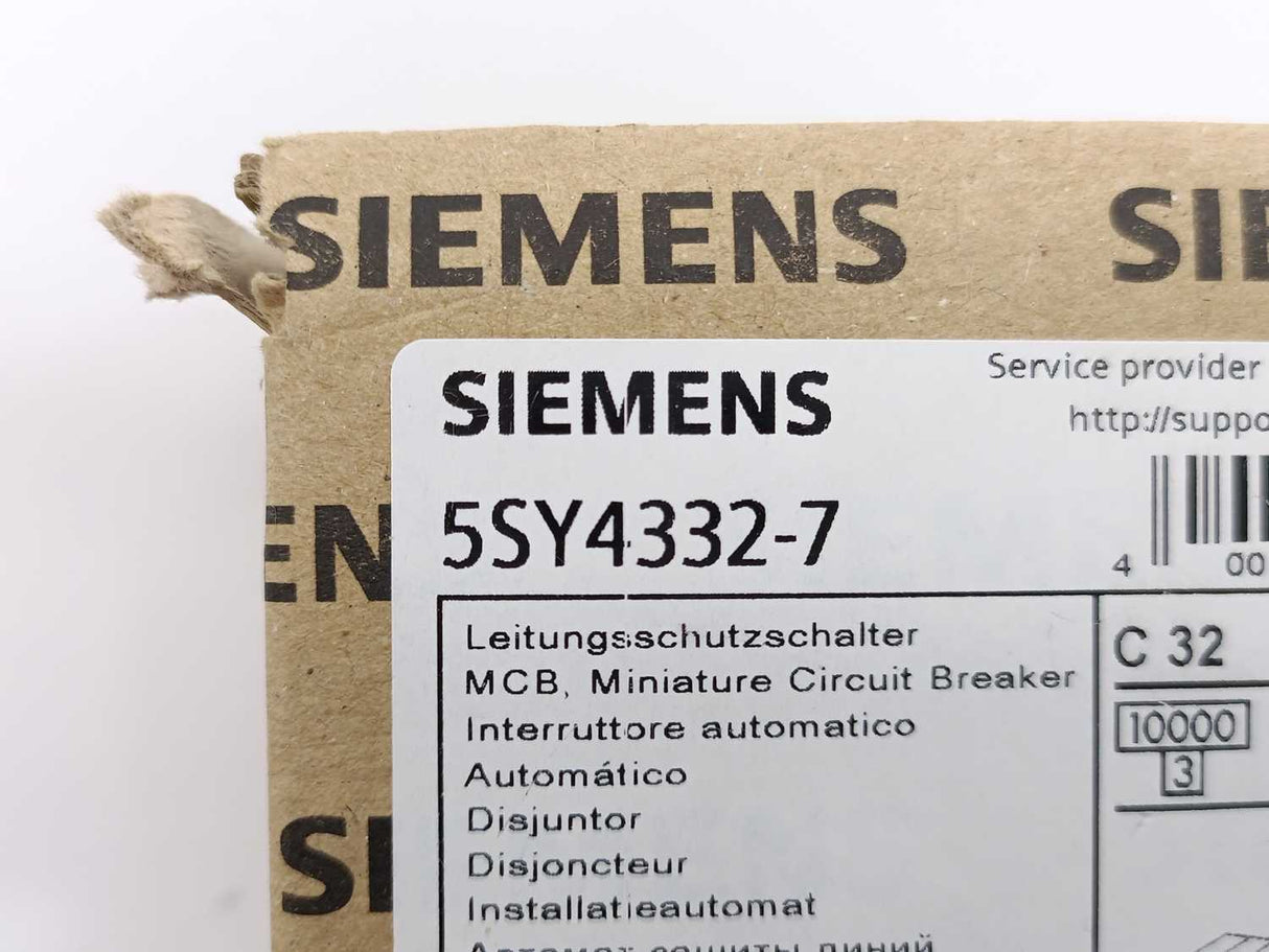 Siemens 5SY4332-7 Miniature circuit breaker C32 400V (204143444717)