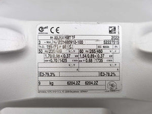 NORD Drivesystems 80LH/4HMT TF Motor with: 1SMI40AZ-IEC80-80LH/4 i-25,00