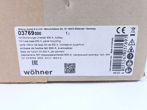 wöhner 03769000 Low Voltage HRC Fuse Base