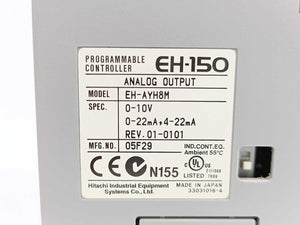 HITACHI EH-AYH8M EH-150 Programmable Controller Analog Output