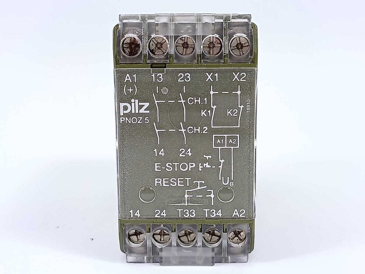 Pilz 474591 Pnoz 5 2S Relay 24VAC 4VA 50-60Hz