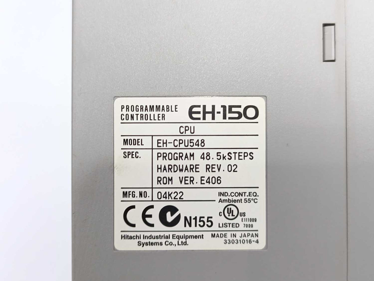 HITACHI EH-CPU548 EH-150 Programmable Controller CPU