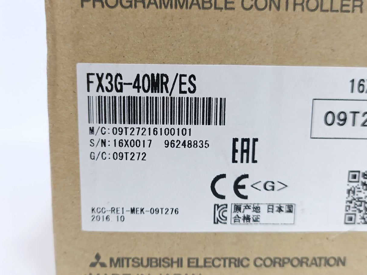 Mitsubishi FX3G-40MR/ES Power Supply, 100-240VAC, 50/60Hz, 37W, 30VDC, 2A