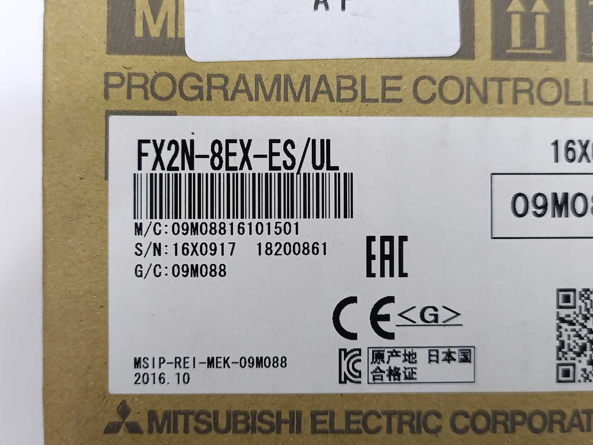 Mitsubishi FX2N-8EX-ES/UL Programmable Controller MSIP-REI-MEK-09M088