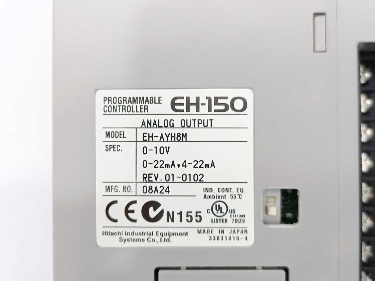 HITACHI EH-AYH8M EH-150 Programmable Controller Analog Output
