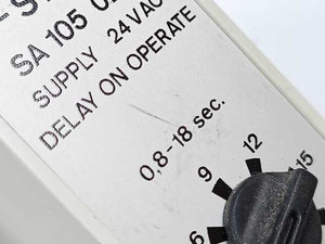Electromatic SA 105 024 S-system delay on operate 0.15-3sec., Supply 24VAC