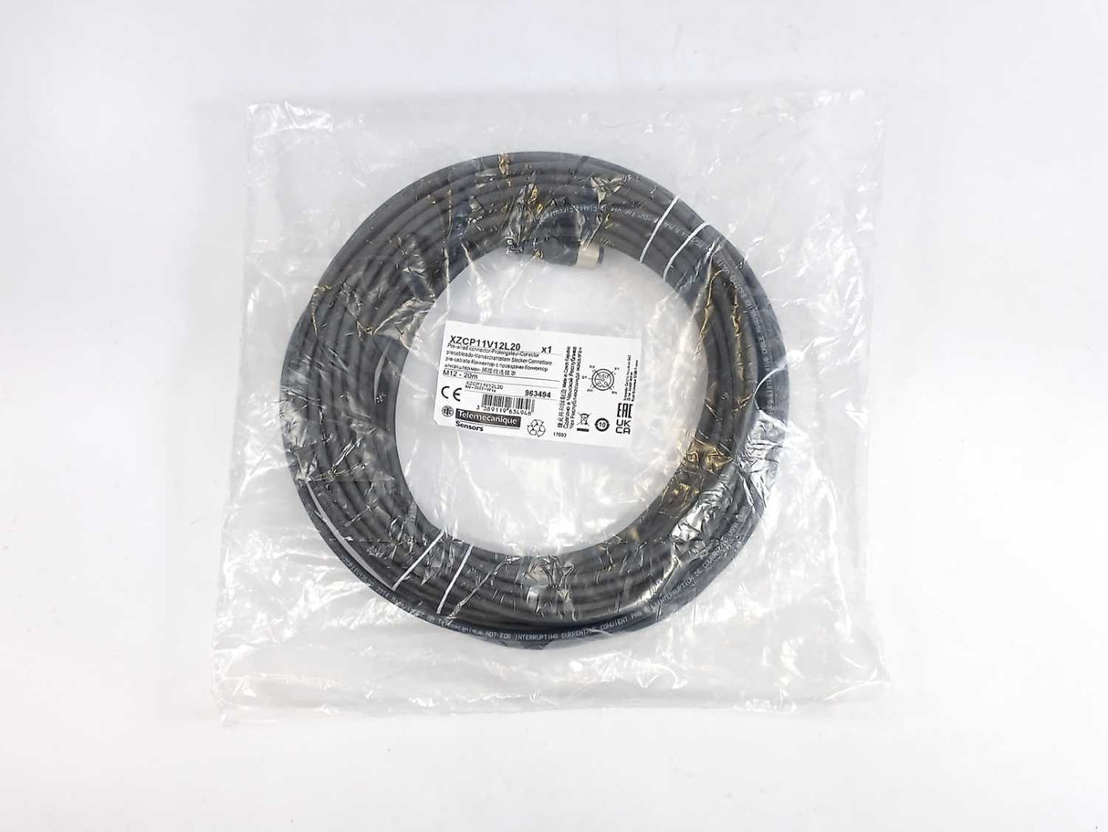 TELEMECANIQUE XZCP11V12L20 Pre-wired 5 Pin Connector M12 - 20m