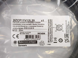 TELEMECANIQUE XZCP11V12L20 Pre-wired 5 Pin Connector M12 - 20m