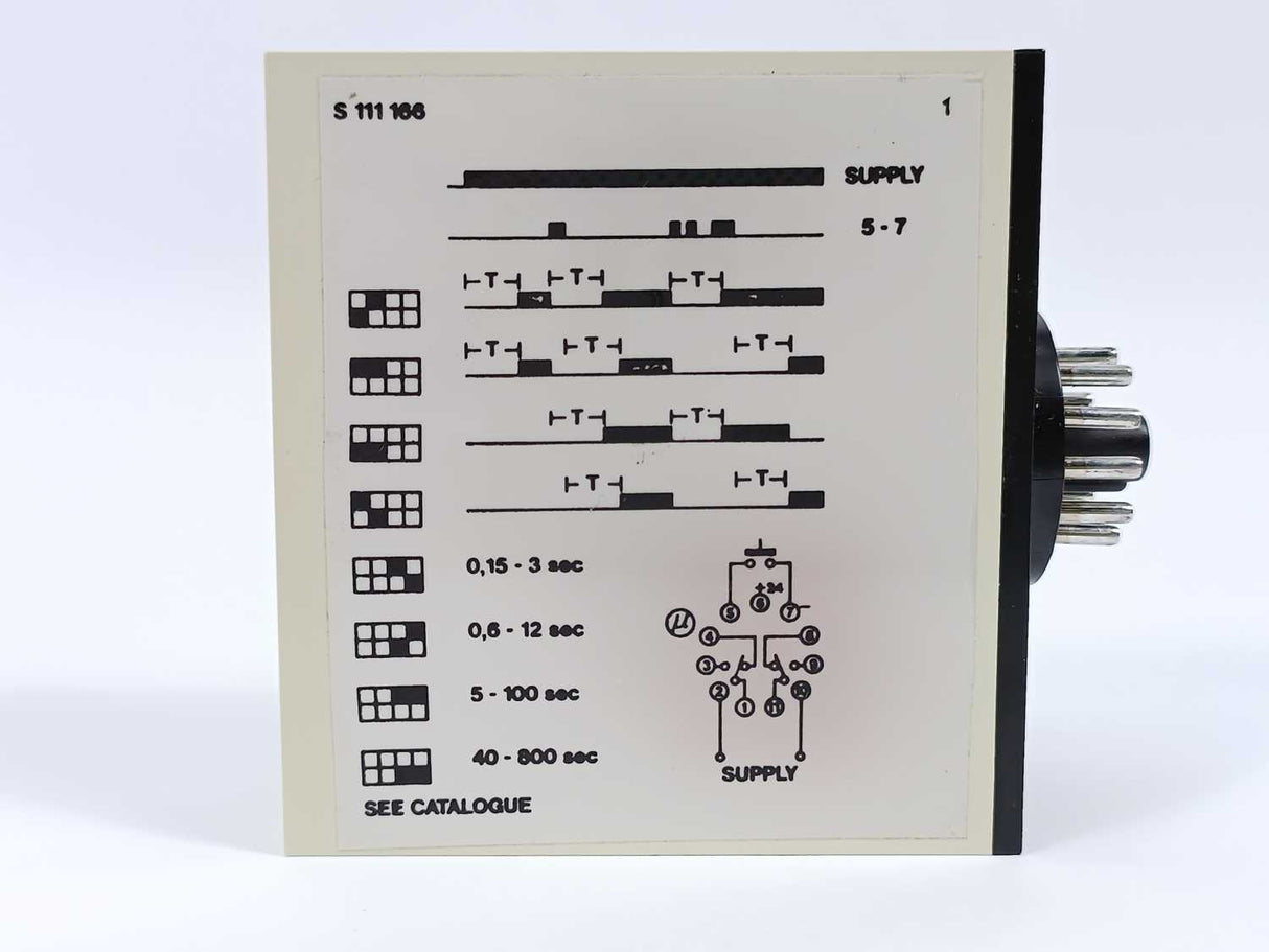 Carlo Gavazzi S 111 166 024 Delay on Operate 24V~ 50/60Hz